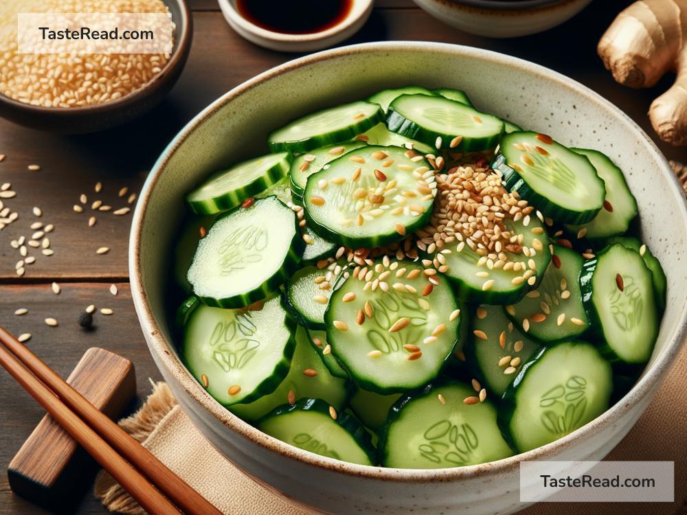 How to Prepare Asian-Inspired Cucumber and Sesame Salad for Appetizers