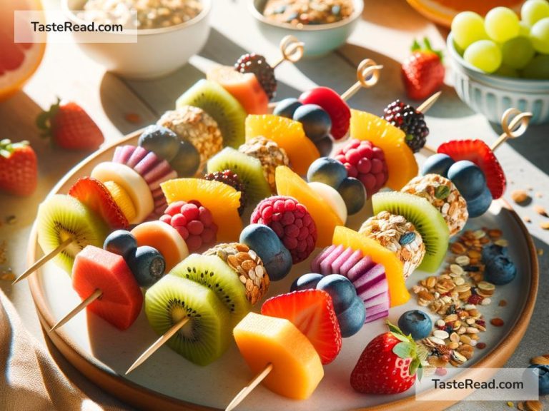 How to Prepare Breakfast Kebabs with Fruits and Grains