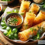 How to Prepare Crispy Rice Paper Rolls with Dipping Sauce