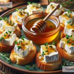 How to Prepare Goat Cheese and Honey Crostini for Appetizers