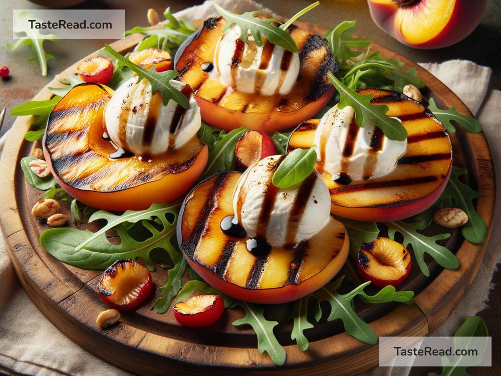 How to Prepare Grilled Peach and Burrata Salad for Appetizers