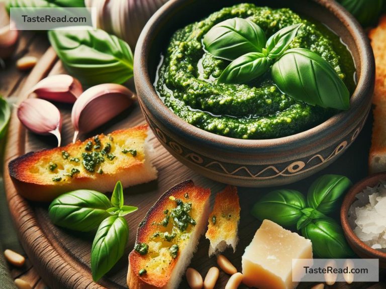 How to Prepare Homemade Pesto and Crostini for Appetizers