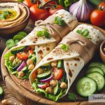 How to Prepare Hummus and Veggie Wraps for Appetizers