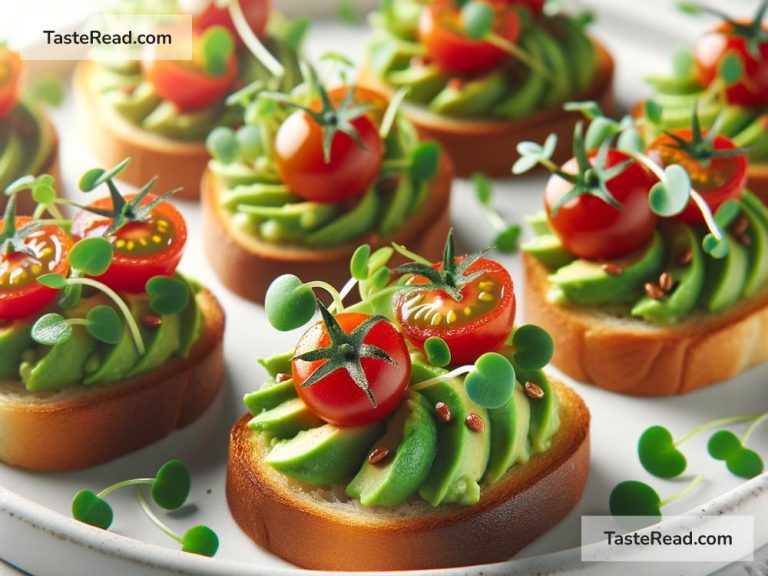 How to Prepare Mini Avocado Toast Bites with Cherry Tomatoes