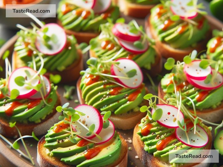 How to Prepare Mini Avocado Toasts with Sriracha