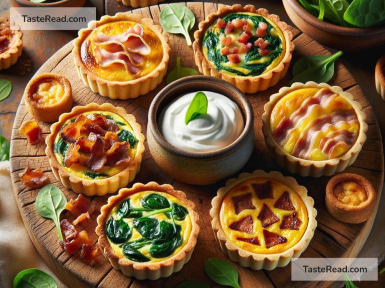 How to Prepare Mini Quiches with Bacon and Spinach for Appetizers