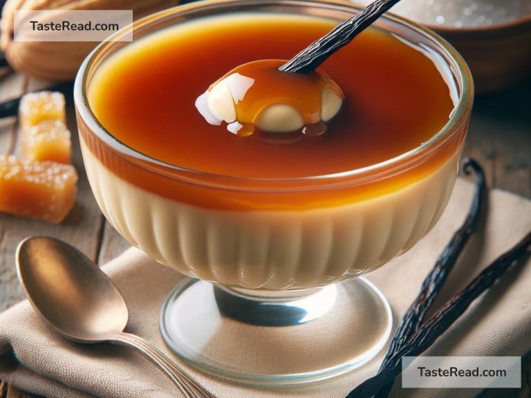 How to Prepare Rich Vanilla Custard with Caramel Topping