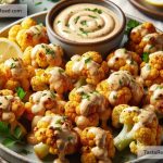 How to Prepare Roasted Cauliflower Bites with Lemon Tahini Sauce