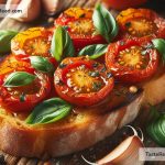How to Prepare Roasted Tomato and Garlic Bruschetta for Appetizers