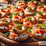 How to Prepare Smoked Salmon and Cream Cheese Bagel Bites