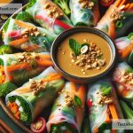 How to Prepare Thai Spring Rolls with Peanut Sauce for Appetizers