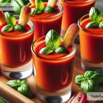 How to Prepare Tomato Basil Soup Shots for a Cozy Appetizer