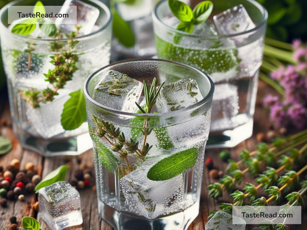 Making Herb-Infused Ice Cubes for Drinks