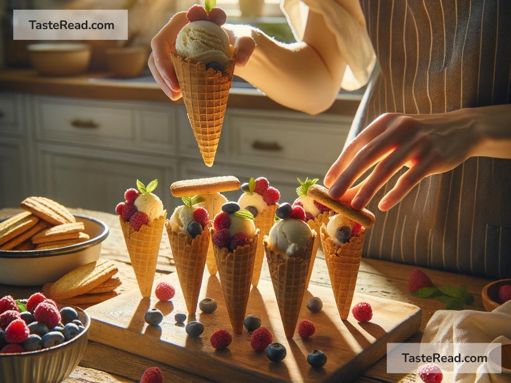 Making Ice Cream Cones with Stale Cookies