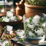 Making Ice Cubes with Herb Infusions