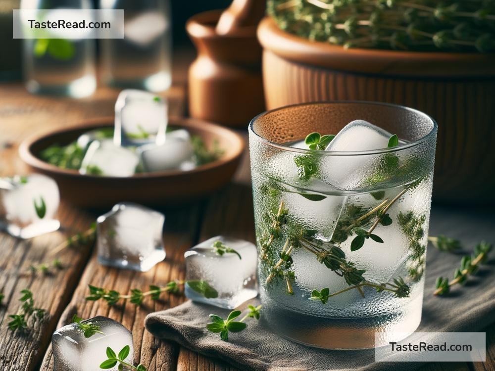 Making Ice Cubes with Herb Infusions