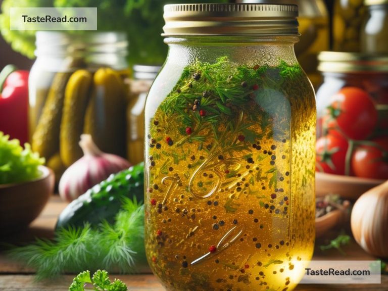 Making Salad Dressings from Pickle Brine
