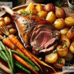 Authentic British Sunday Roast: A Recipe for Roasted Lamb with Vegetables