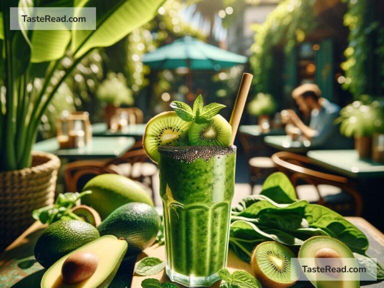 Celebrating Bold Emerald Smoothie Trends in California, USA