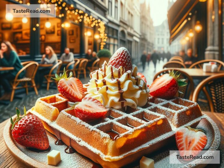 Celebrating Buttery Belgian Waffle Crafts in Brussels, Belgium