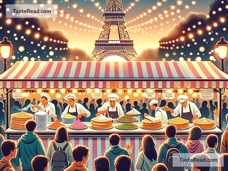 Celebrating Lively Street Crepe Fests in Paris, France