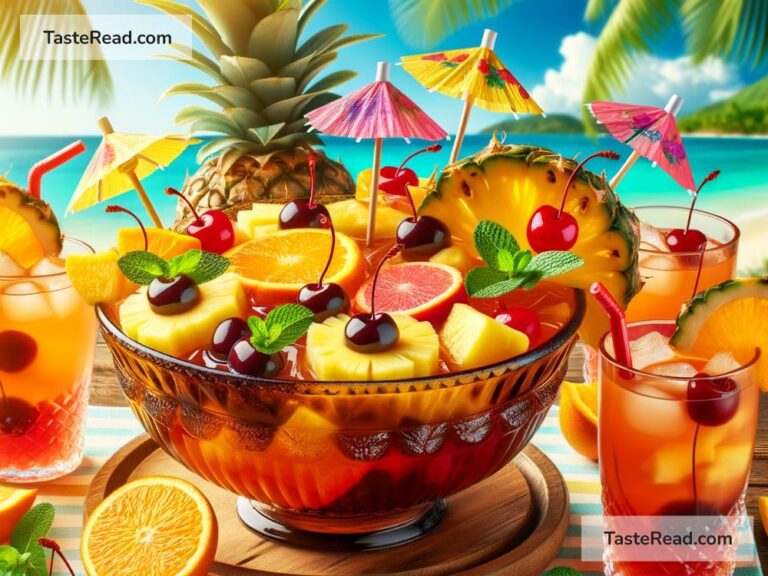 Celebrating the Captivating Mix of Tropical Fruits and Spices in Caribbean Rum Punch, Caribbean