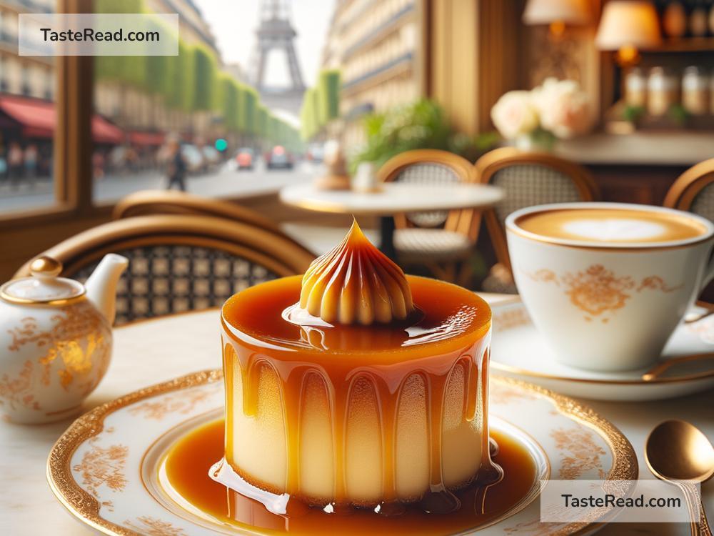Celebrating the Timeless Art of Crème Caramel Crafting in French Pâtisseries in Paris, France