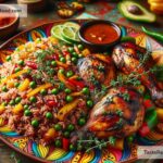 Celebrating the Vibrant Flavors of Caribbean Rice and Peas in Jamaica, Jamaica