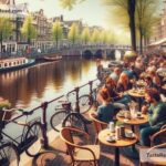 Coffee shops in Amsterdam with waterfront views