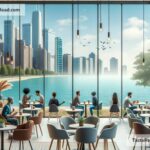 Coffee shops in Chicago with waterfront views