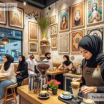 Coffee shops in Dubai showcasing local art