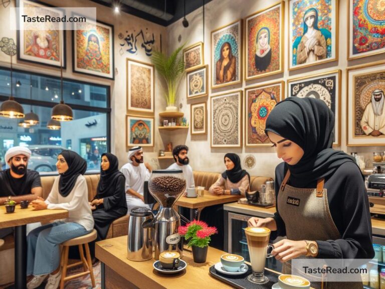 Coffee shops in Dubai showcasing local art