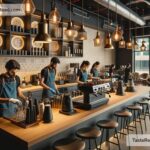 Coffee shops in Dubai with industrial-style interiors