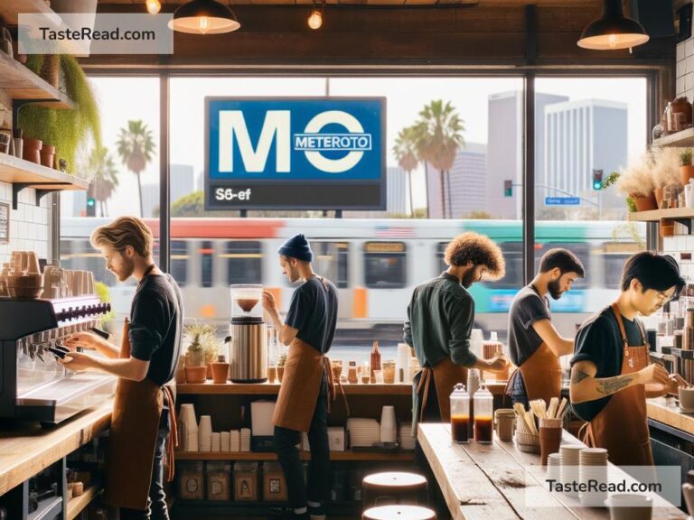 Coffee shops in Los Angeles close to public transit