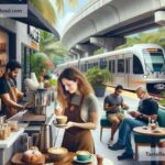 Coffee shops in Miami close to public transit