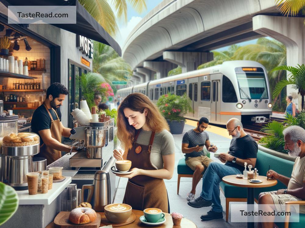 Coffee shops in Miami close to public transit