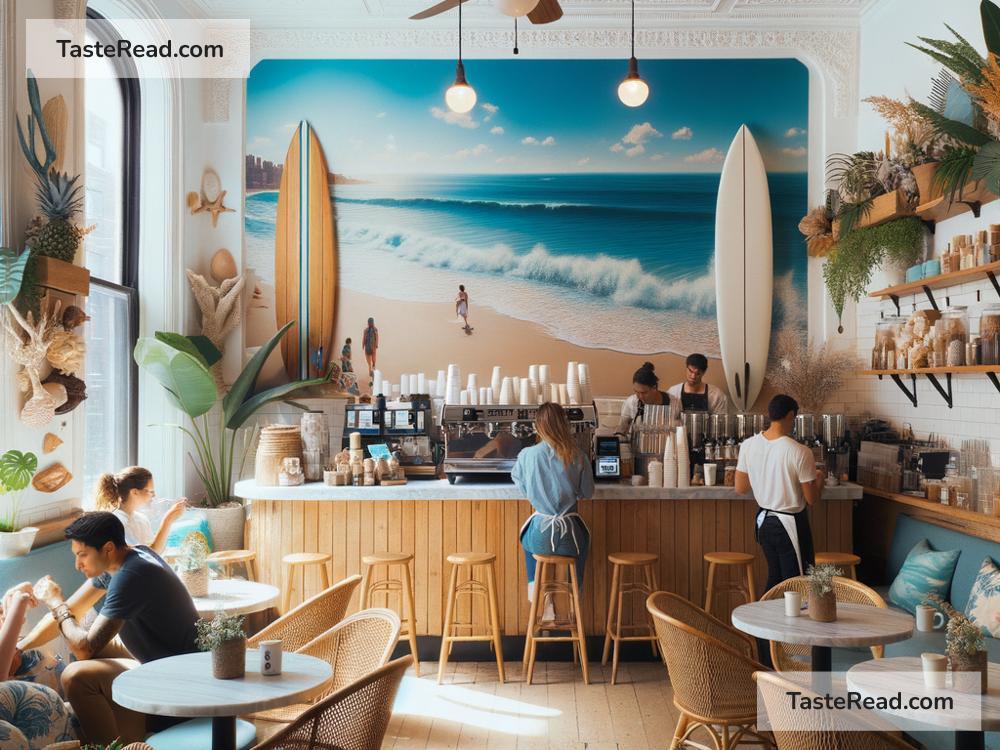 Coffee shops in New York with a beachy theme
