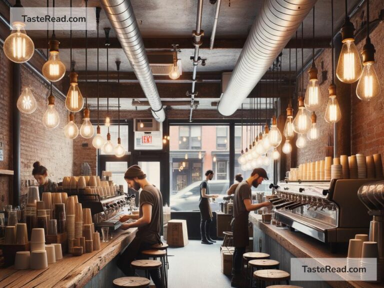 Coffee shops in New York with industrial design