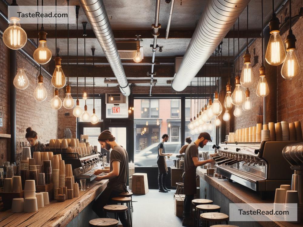 Coffee shops in New York with industrial design