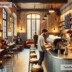 Coffee shops in Paris with industrial-style interiors