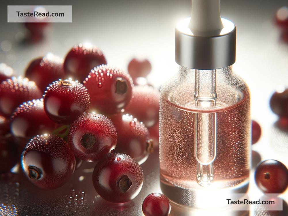 Cranberry seed oil for improving skin elasticity and hydration