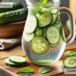 Cucumber water for improving hydration and flushing out toxins