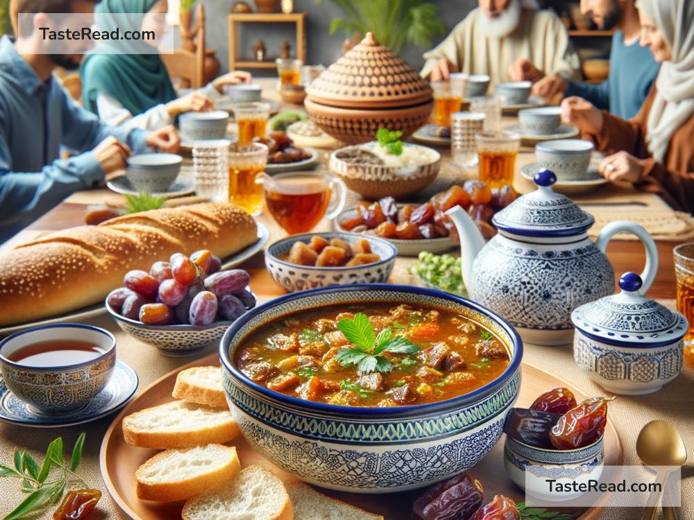 Cultural rituals surrounding Moroccan harira soup during Ramadan