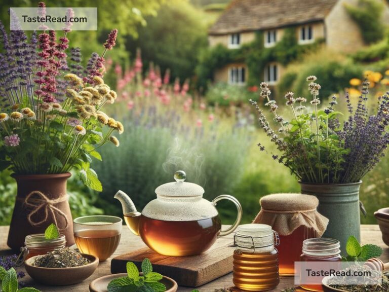 Discovering Aromatic Herbal Teas Infused with Local Honey in England, UK