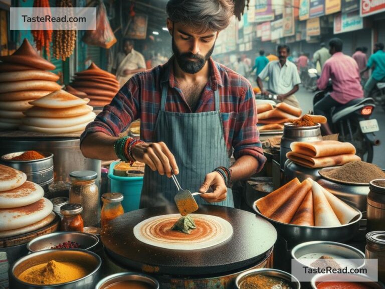 Discovering Aromatic Indian Masala Dosa Delights in Chennai, India