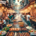 Discovering Lively Street Kofta Scenes in Istanbul, Turkey