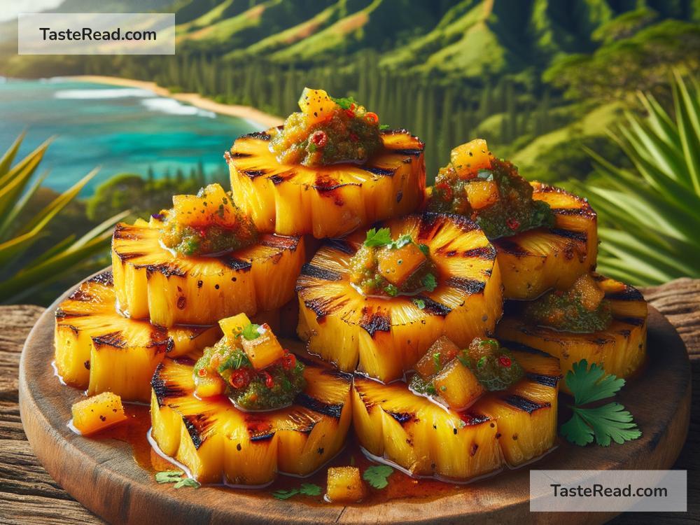 Discovering the Unique Blend of Juicy Grilled Pineapple Chutney in Hawaiian Cuisine, USA