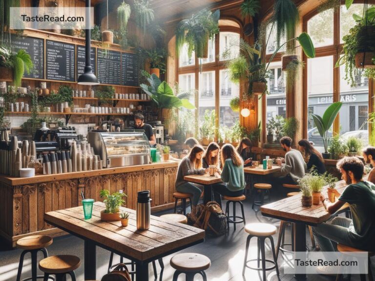 Eco-friendly coffee shops in Paris