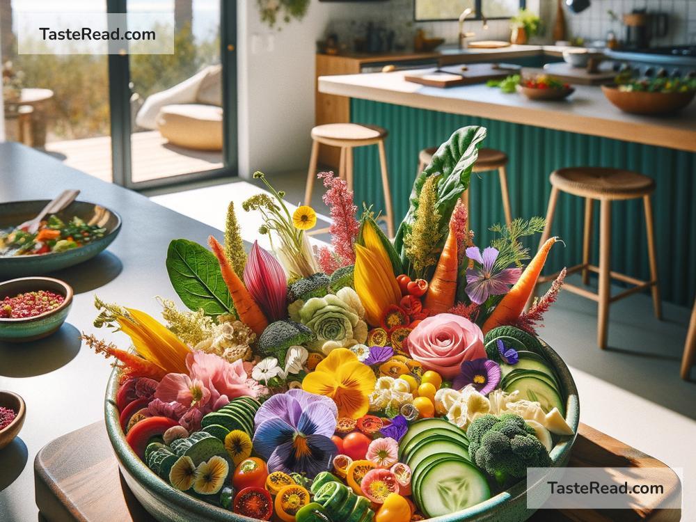 Exploring Edible Flower Creations in Modern Vegan Kitchens in California, USA