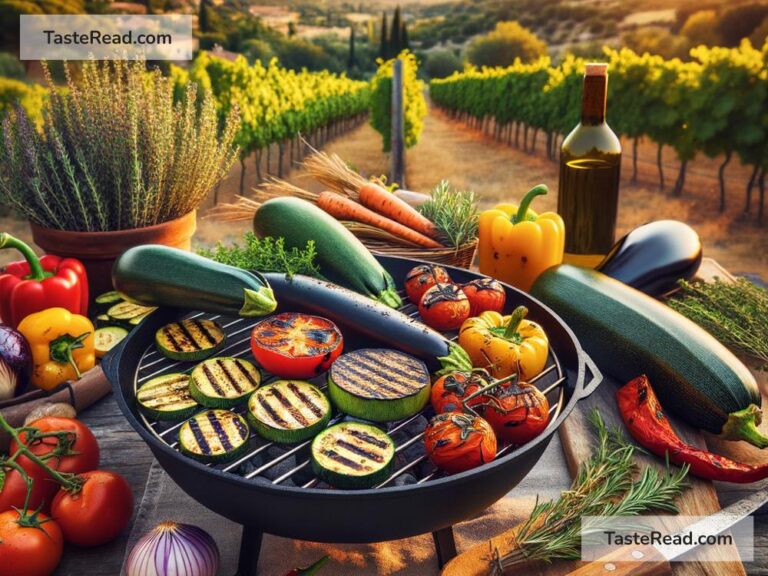 Exploring Rustic Grilled Vegetables in Provence, France